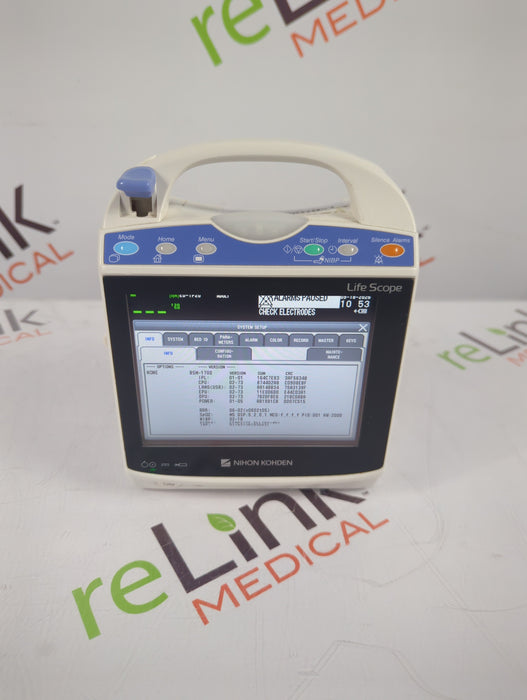 Nihon Kohden BSM-1733 Life Scope PT Transport Patient Monitor