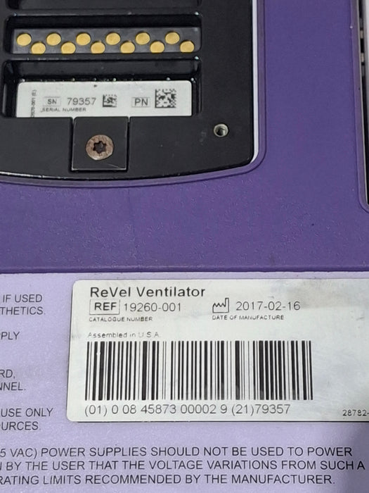 CareFusion Revel Transport Ventilator