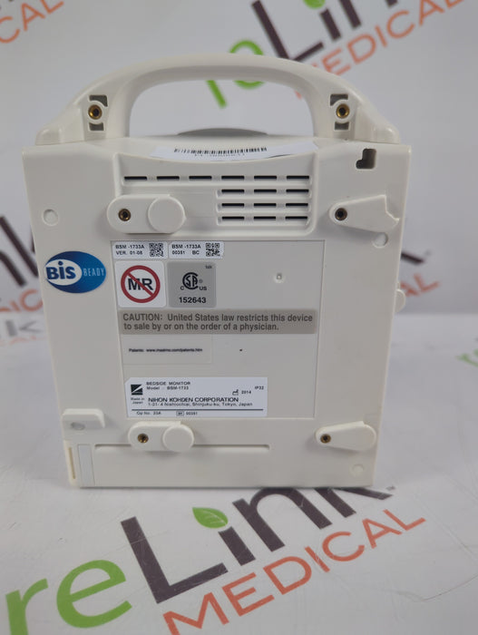 Nihon Kohden BSM-1733 Life Scope PT Transport Patient Monitor