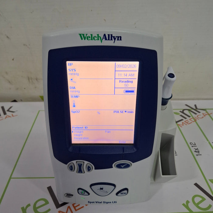 Welch Allyn Spot LXi - NIBP, SureTemp Plus, Nellcor SpO2 Vital Signs Monitor