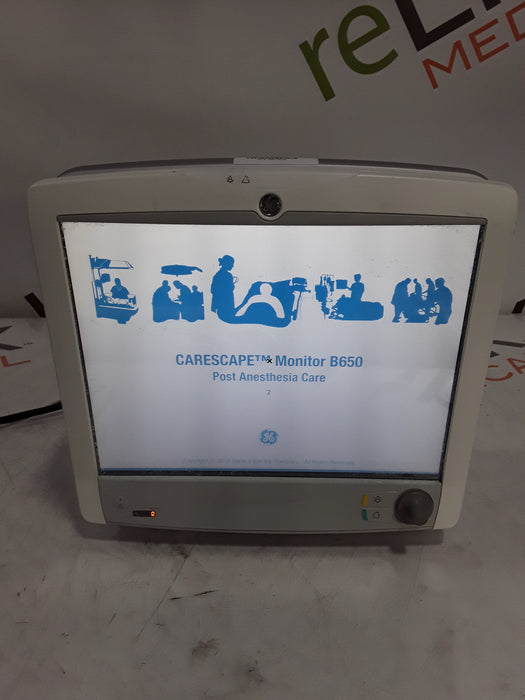 GE Healthcare Carescape B650 Post Anesthesia Care Patient Monitor