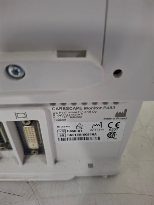 GE Healthcare Carescape B450 Patient Monitor