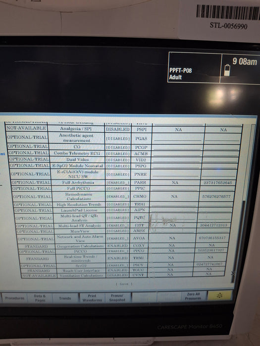 GE Healthcare Carescape B450 Post Anesthesia Care Patient Monitor