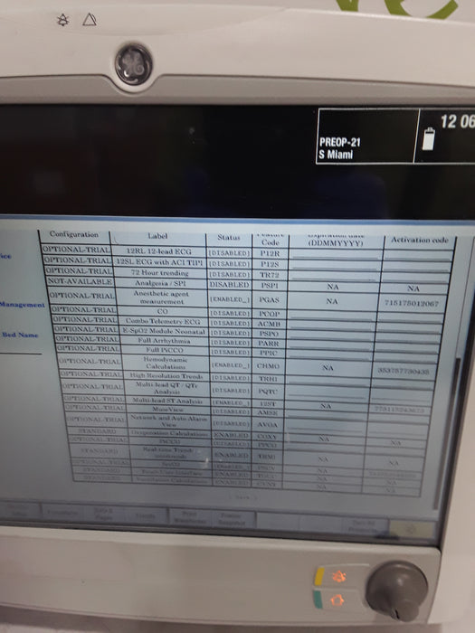 GE Healthcare Carescape B650 Post Anesthesia Care Patient Monitor