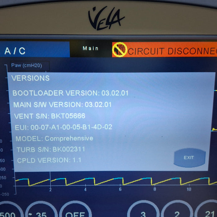 Viasys Healthcare Vela Ventilator