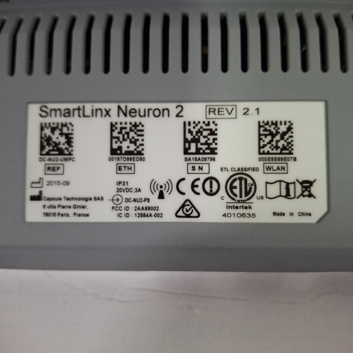 Smartlinx Inc Capsule Technologies Neuron 2 Monitor