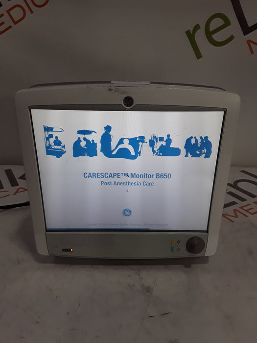 GE Healthcare Carescape B650 Post Anesthesia Care Patient Monitor