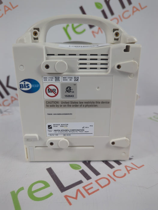 Nihon Kohden BSM-1733 Life Scope PT Transport Patient Monitor