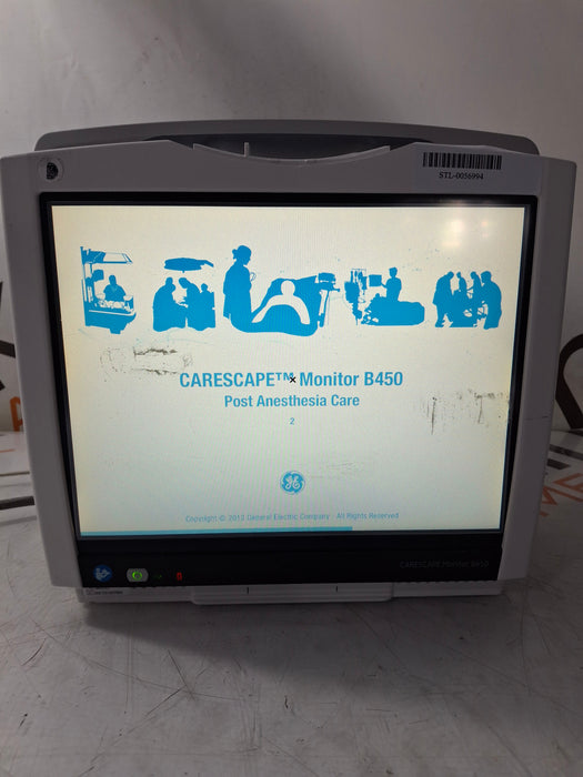 GE Healthcare Carescape B450 Post Anesthesia Care Patient Monitor