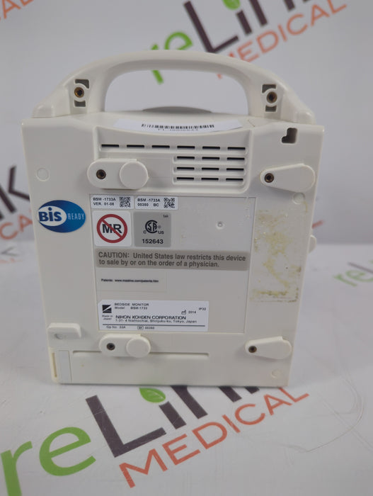Nihon Kohden BSM-1733 Life Scope PT Transport Patient Monitor