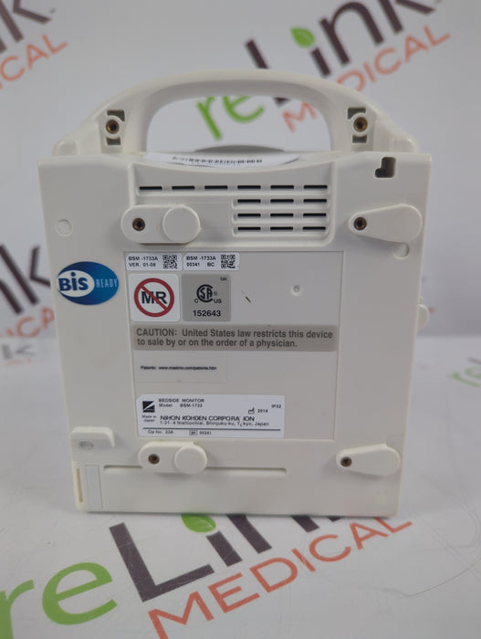 Nihon Kohden BSM-1733 Life Scope PT Transport Patient Monitor