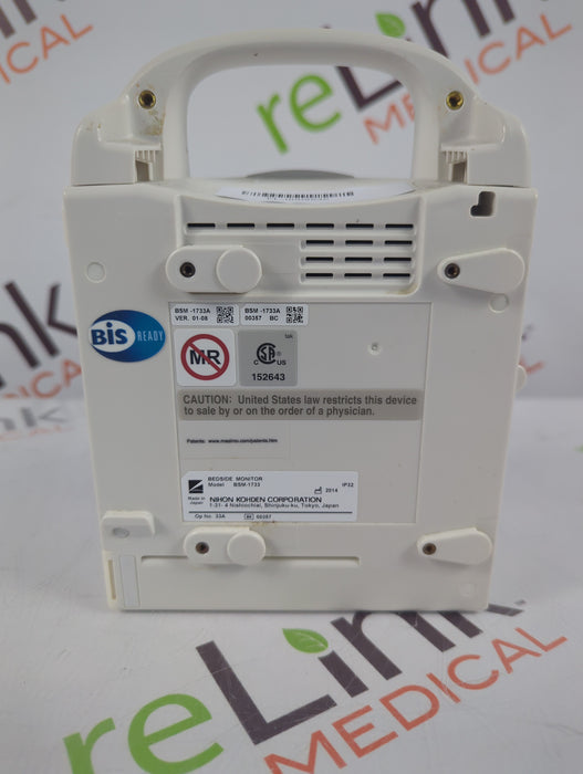 Nihon Kohden BSM-1733 Life Scope PT Transport Patient Monitor