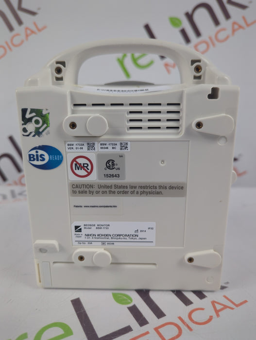 Nihon Kohden BSM-1733 Life Scope PT Transport Patient Monitor