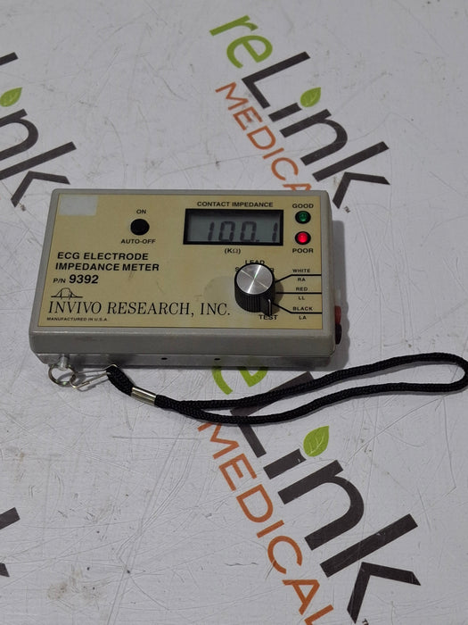 Invivo Research Inc 9392 Electrode Impedance Meter
