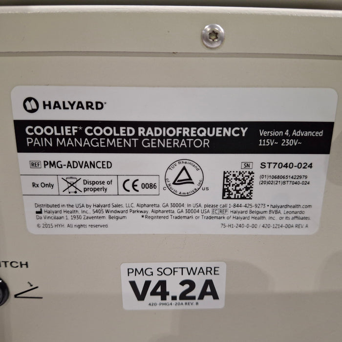 Halyard Health, Inc. PMG-Advanced w/Pump Pain Management Generator