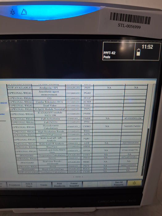 GE Healthcare Carescape B450 Post Anesthesia Care Patient Monitor