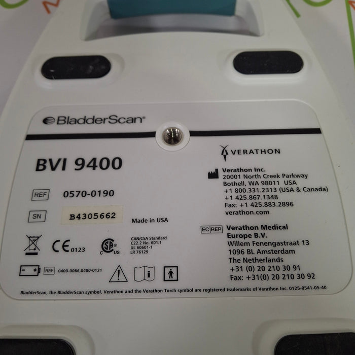 Verathon Medical, Inc BVI 9400 Bladderscan