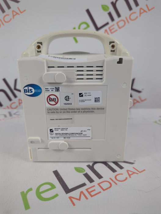 Nihon Kohden BSM-1733 Life Scope PT Transport Patient Monitor