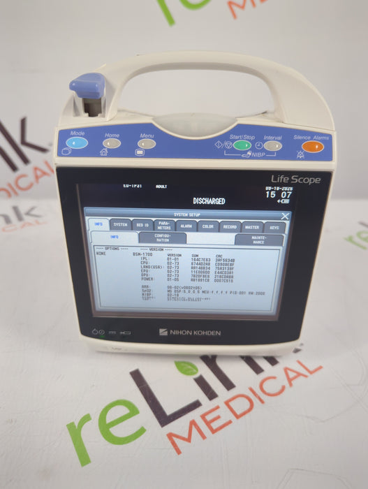 Nihon Kohden BSM-1733 Life Scope PT Transport Patient Monitor