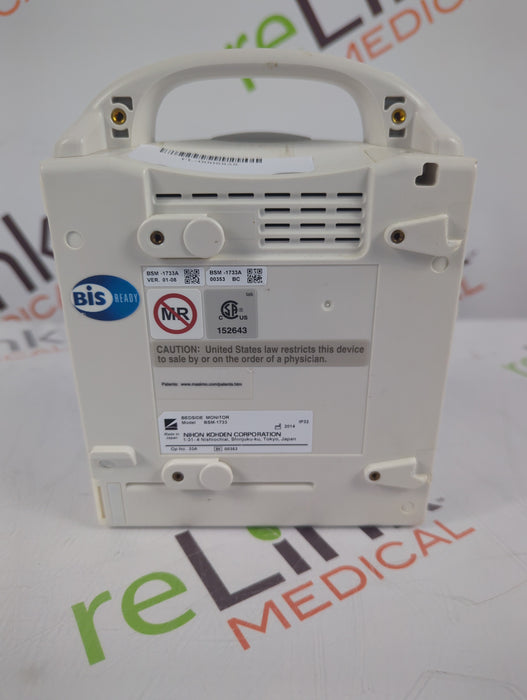 Nihon Kohden BSM-1733 Life Scope PT Transport Patient Monitor
