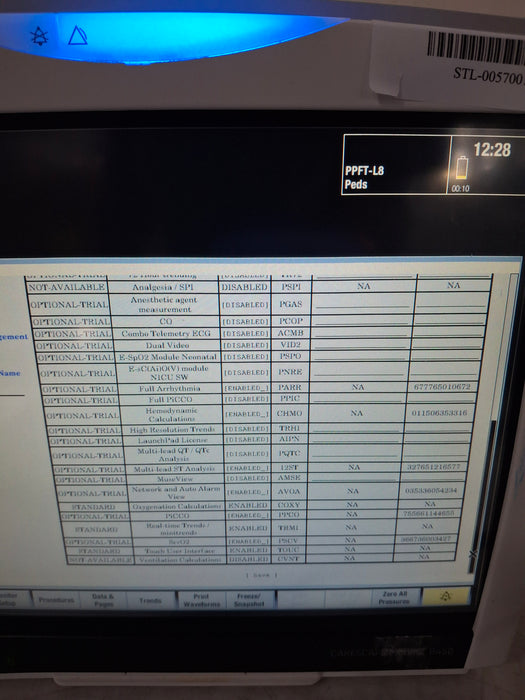 GE Healthcare Carescape B450 Post Anesthesia Care Patient Monitor