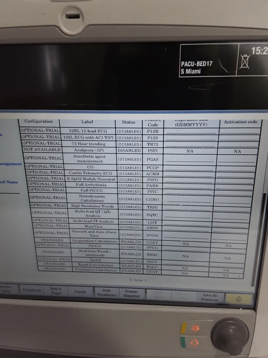 GE Healthcare Carescape B650 Post Anesthesia Care Patient Monitor