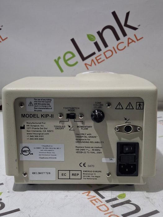 HK Surgical, Inc KIP-II Infiltration Pump
