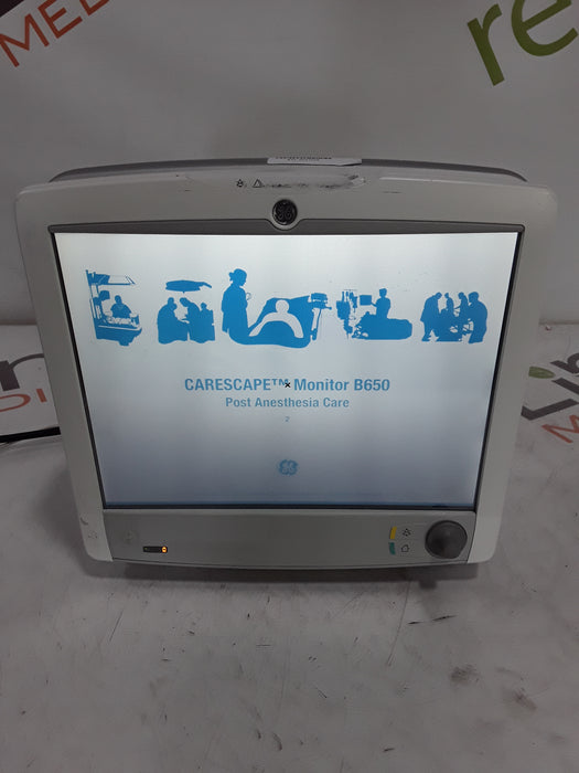 GE Healthcare Carescape B650 Post Anesthesia Care Patient Monitor