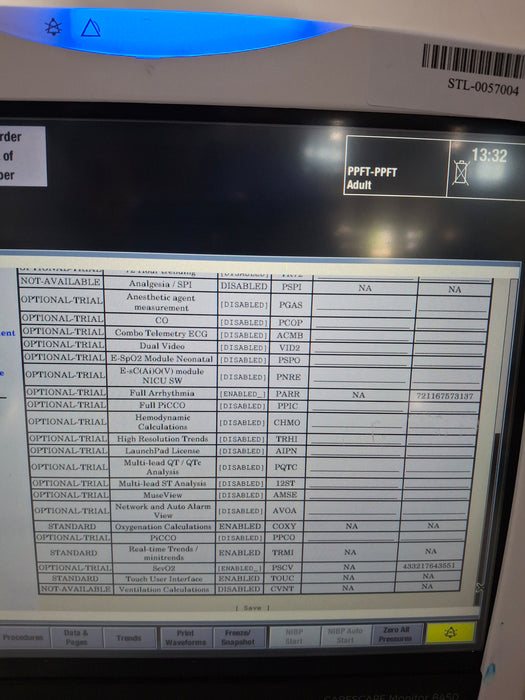 GE Healthcare Carescape B450 Post Anesthesia Care Patient Monitor