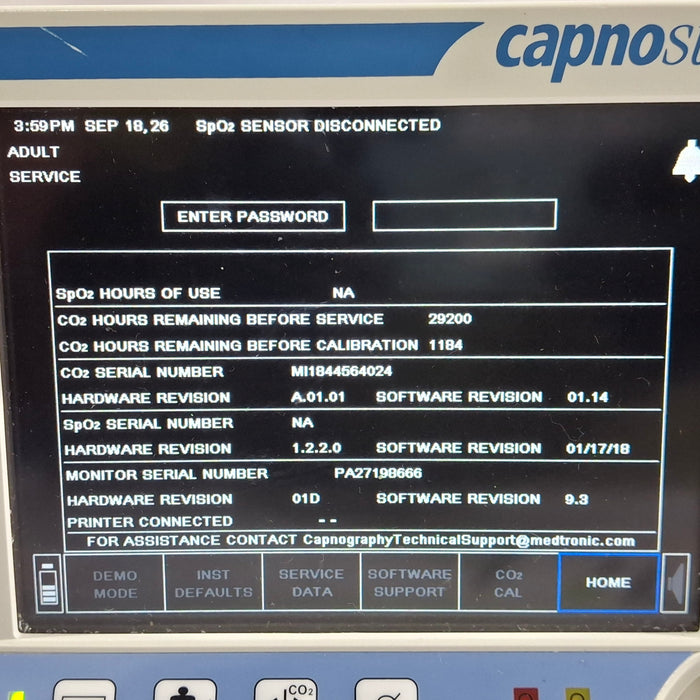 Oridion Capnostream 20P Capnography Monitor