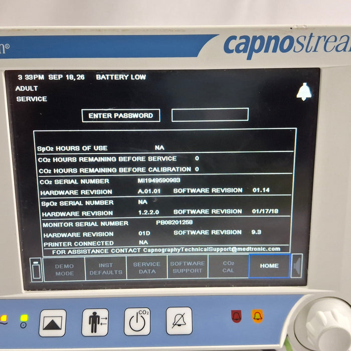 Oridion Capnostream 20P Capnography Monitor