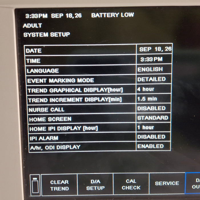 Oridion Capnostream 20P Capnography Monitor