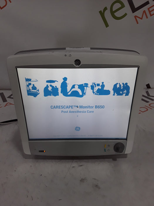 GE Healthcare Carescape B650 Post Anesthesia Care Patient Monitor
