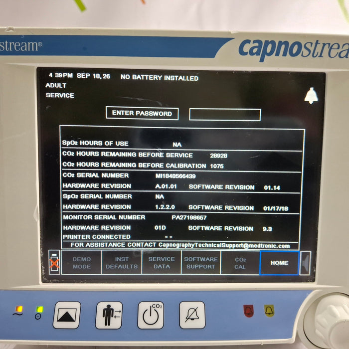 Oridion Capnostream 20P Capnography Monitor