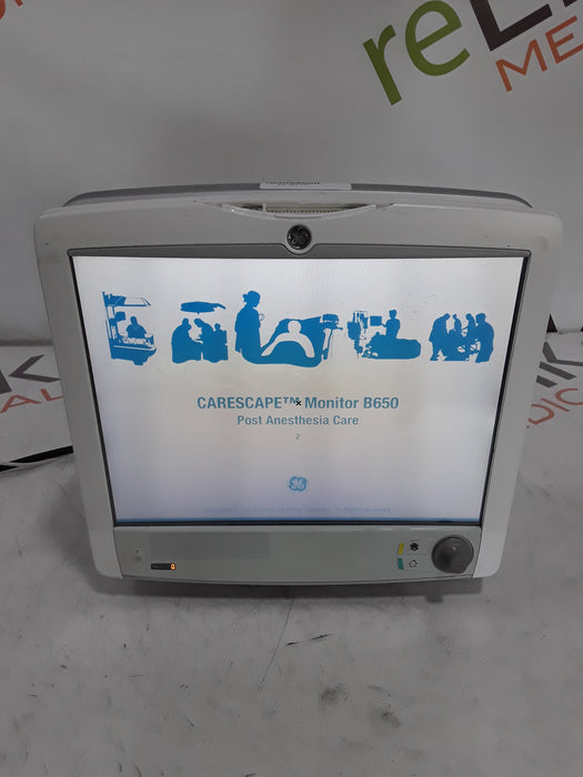 GE Healthcare Carescape B650 Post Anesthesia Care Patient Monitor