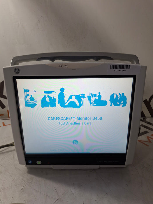GE Healthcare Carescape B450 Post Anesthesia Care Patient Monitor