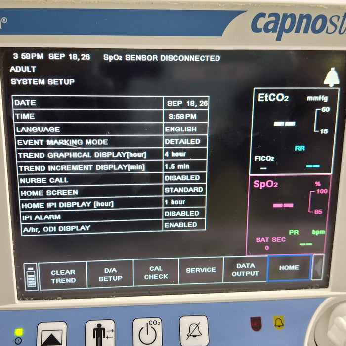 Oridion Capnostream 20P Capnography Monitor
