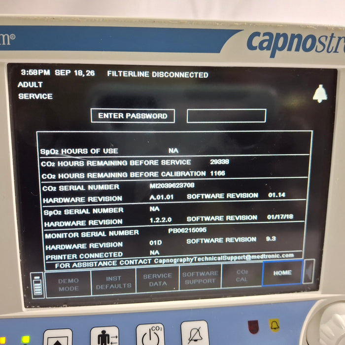 Oridion Capnostream 20P Capnography Monitor
