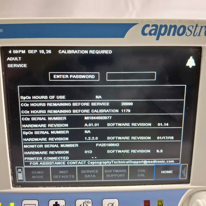 Oridion Capnostream 20P Capnography Monitor