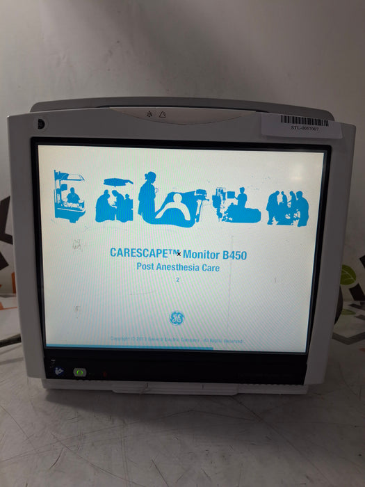 GE Healthcare Carescape B450 Post Anesthesia Care Patient Monitor