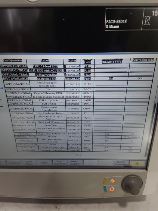 GE Healthcare Carescape B650 Post Anesthesia Care Patient Monitor