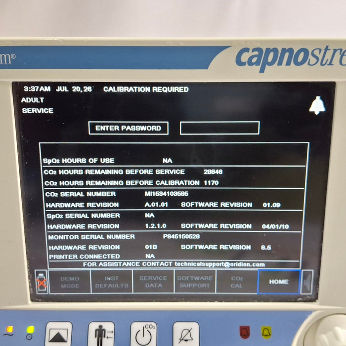 Oridion Capnostream 20P Capnography Monitor