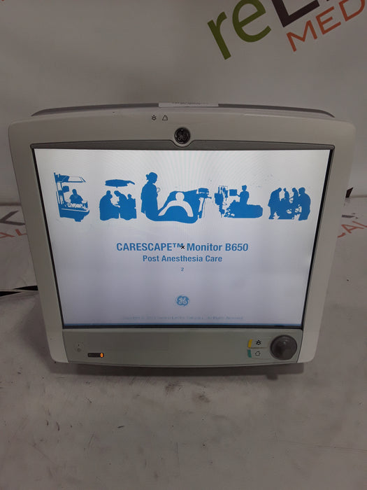 GE Healthcare Carescape B650 Post Anesthesia Care Patient Monitor