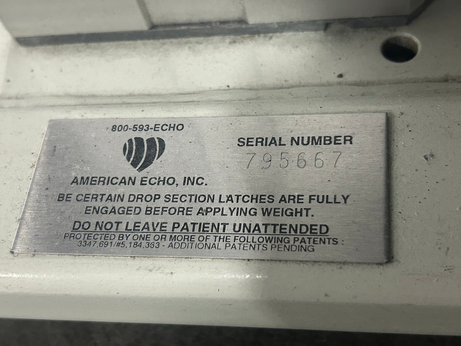 Medical Positioning, Inc. 7407 Ultrasound Table