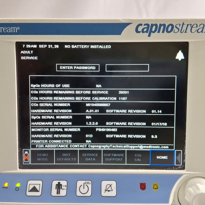 Oridion Capnostream 20P Capnography Monitor