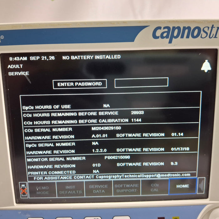 Oridion Capnostream 20P Capnography Monitor