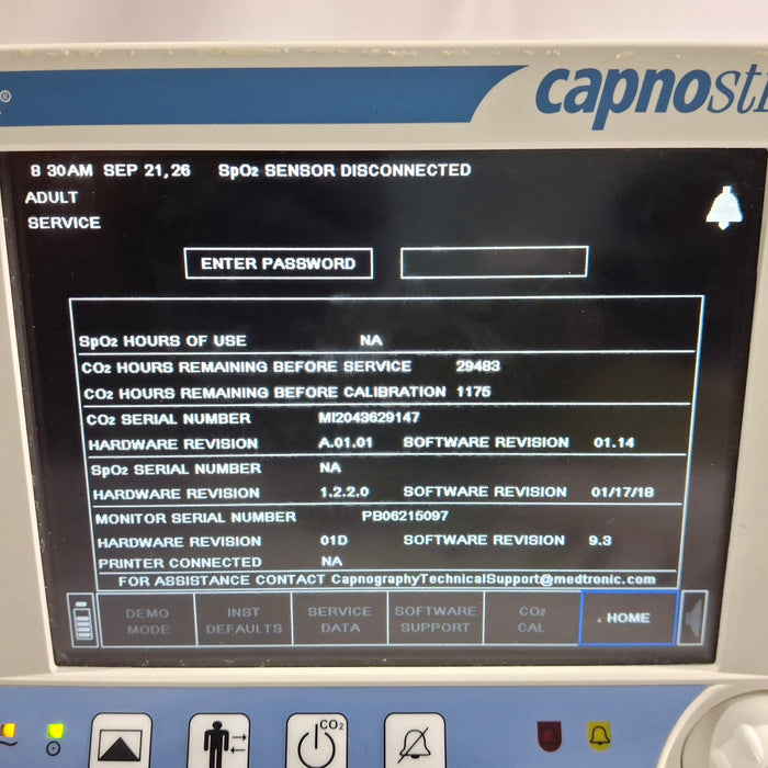 Oridion Capnostream 20P Capnography Monitor