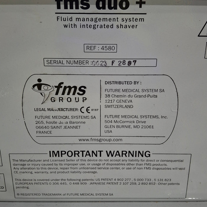 FMS Group FMS duo+ Fluid Management System