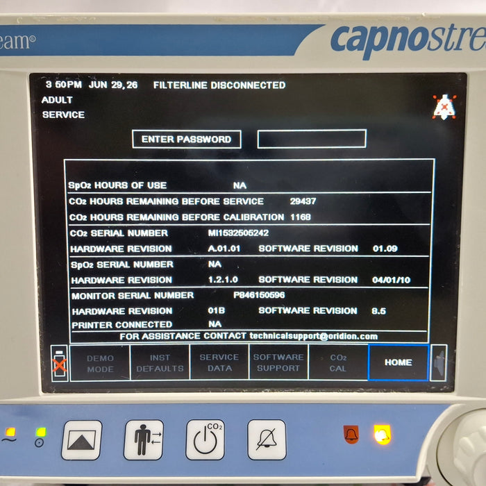 Oridion Capnostream 20P Capnography Monitor