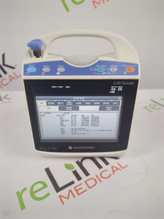 Nihon Kohden BSM-1733 Life Scope PT Transport Patient Monitor
